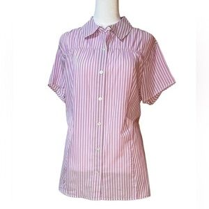 NWT Talbots Women Lavender Striped Blouse